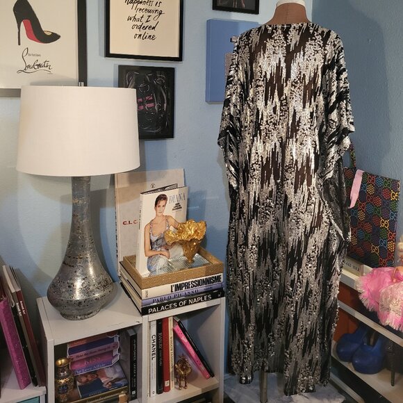 Carla Christoph Sequin Kaftan Dress - Picture 2 of 10